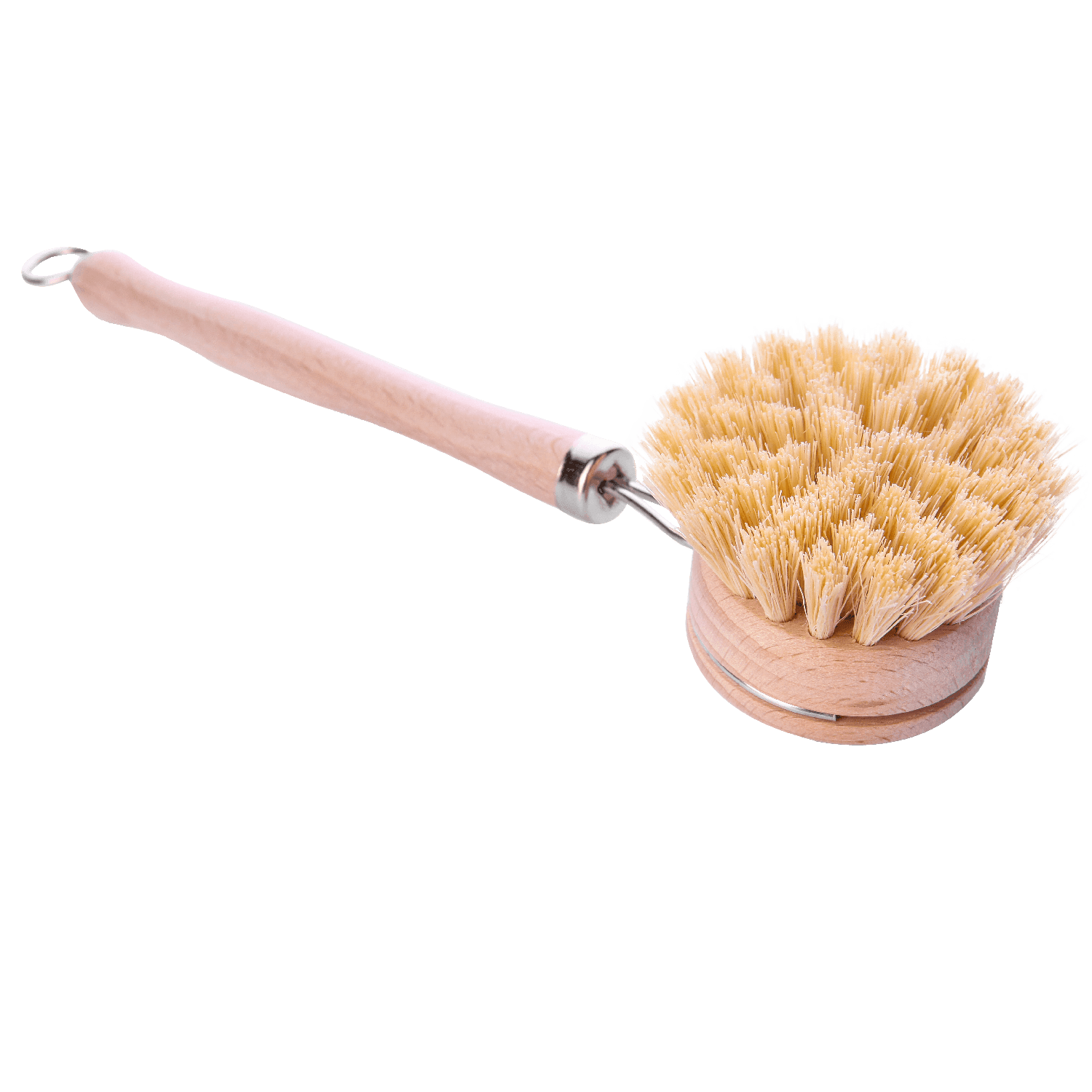 bamboo & sisal long handle dish brush (with replaceable head) - local - letsbelocal.ca