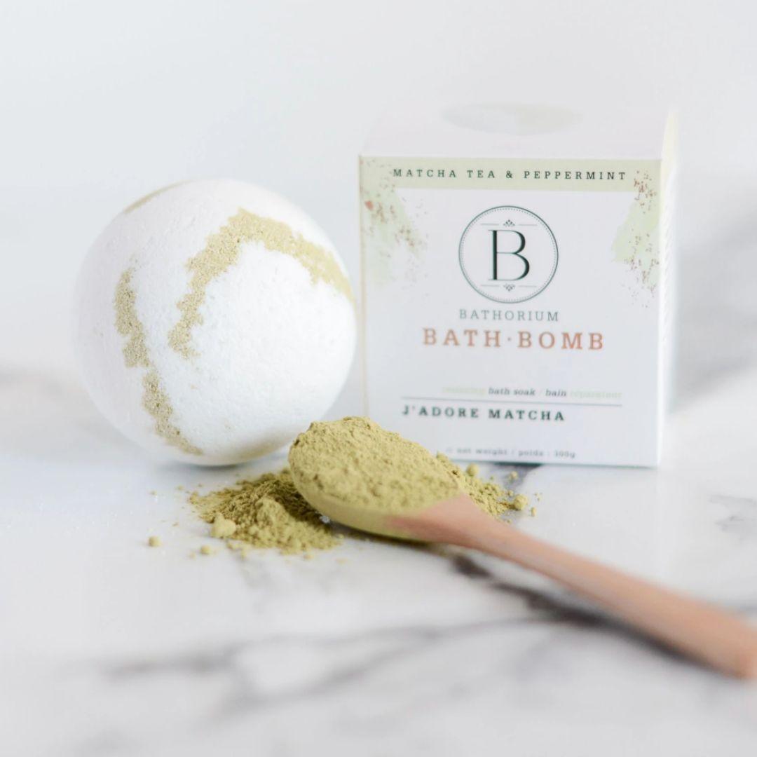 j'adore matcha bath bomb - local - letsbelocal.ca