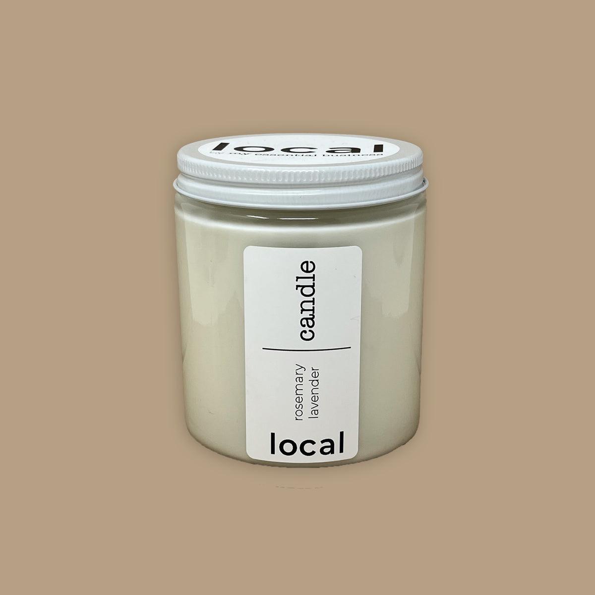 local candle - rosemary lavender - local - letsbelocal.ca