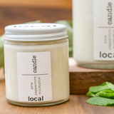 local candle - bergamot cinnamon frankincense - local - letsbelocal.ca