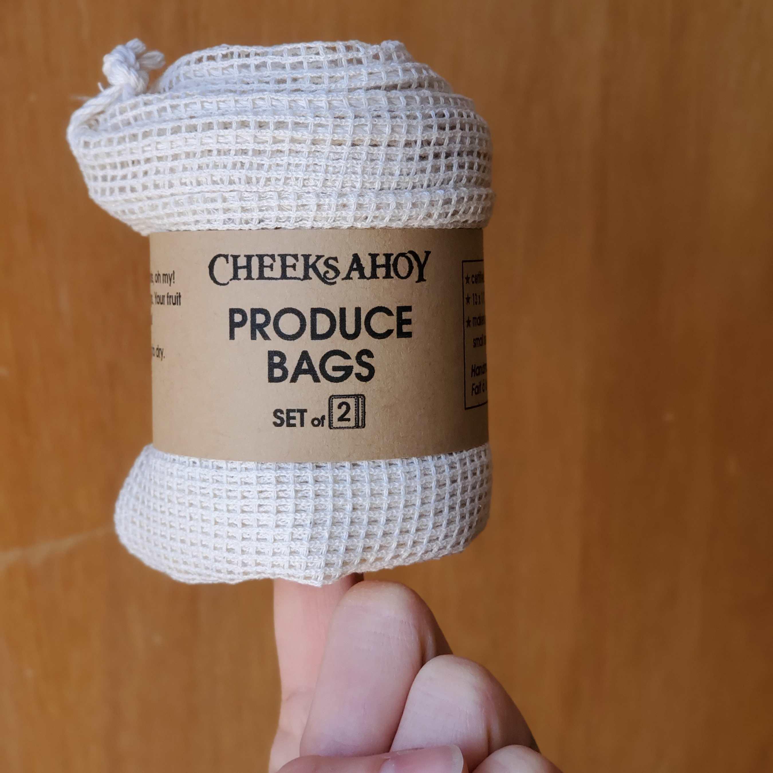 organic cotton produce bags (2 pack) - local - letsbelocal.ca