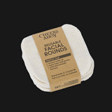reusable facial rounds (12 pack) - ivory - local - letsbelocal.ca