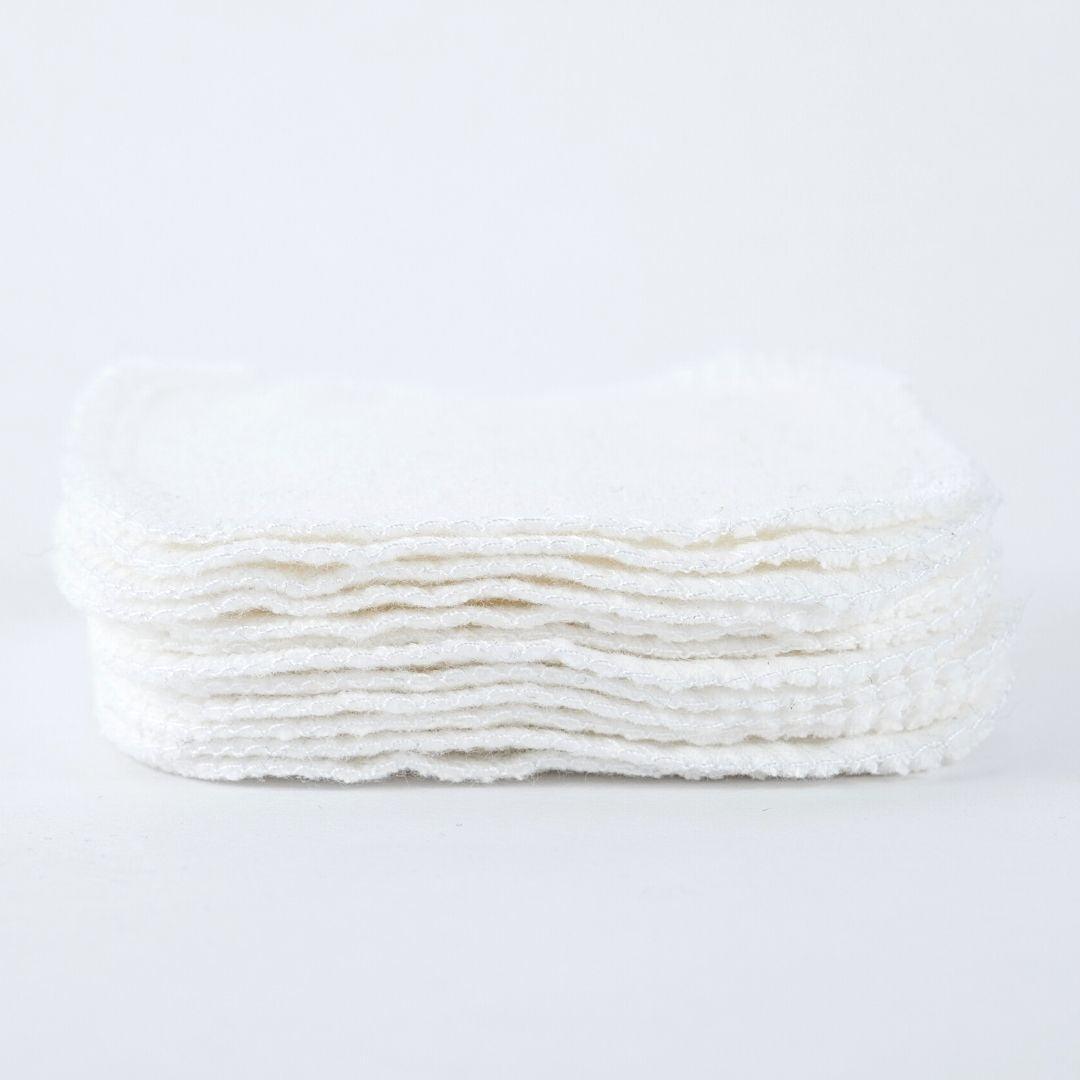 reusable facial rounds (12 pack) - white - local - letsbelocal.ca