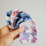 reusable facial rounds (12 pack) - floral - local - letsbelocal.ca