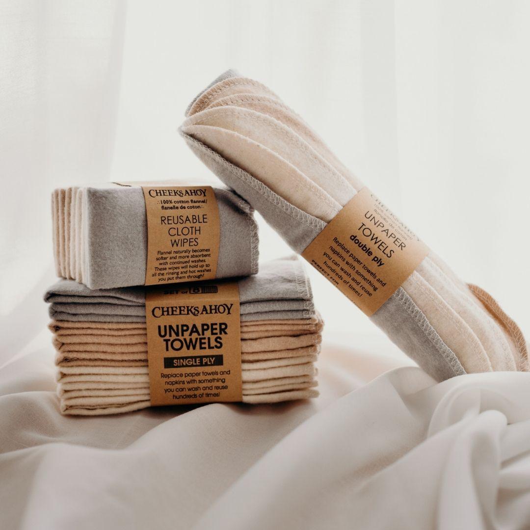 unpaper towels - double ply (5 pack) - sauve - local - letsbelocal.ca
