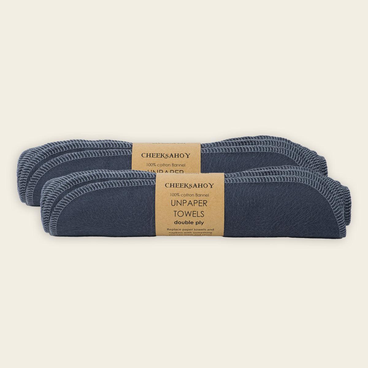 unpaper towels - double ply (5 pack) - warm neutral charcoal - local - letsbelocal.ca