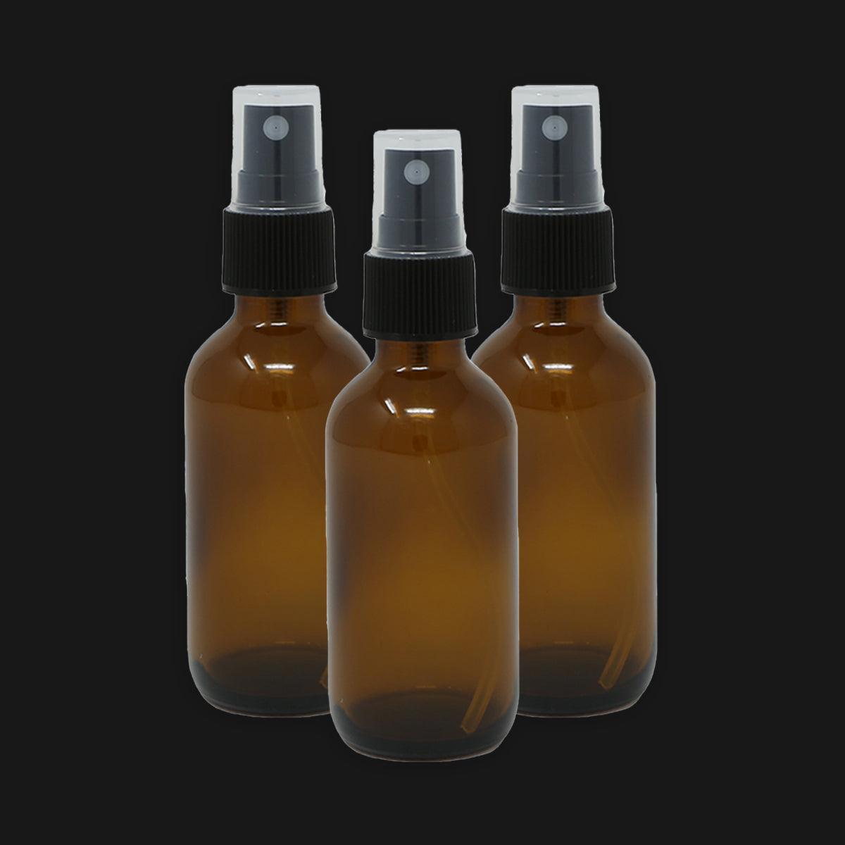 60ml amber glass bottle with mister (3 pack) - local - letsbelocal.ca