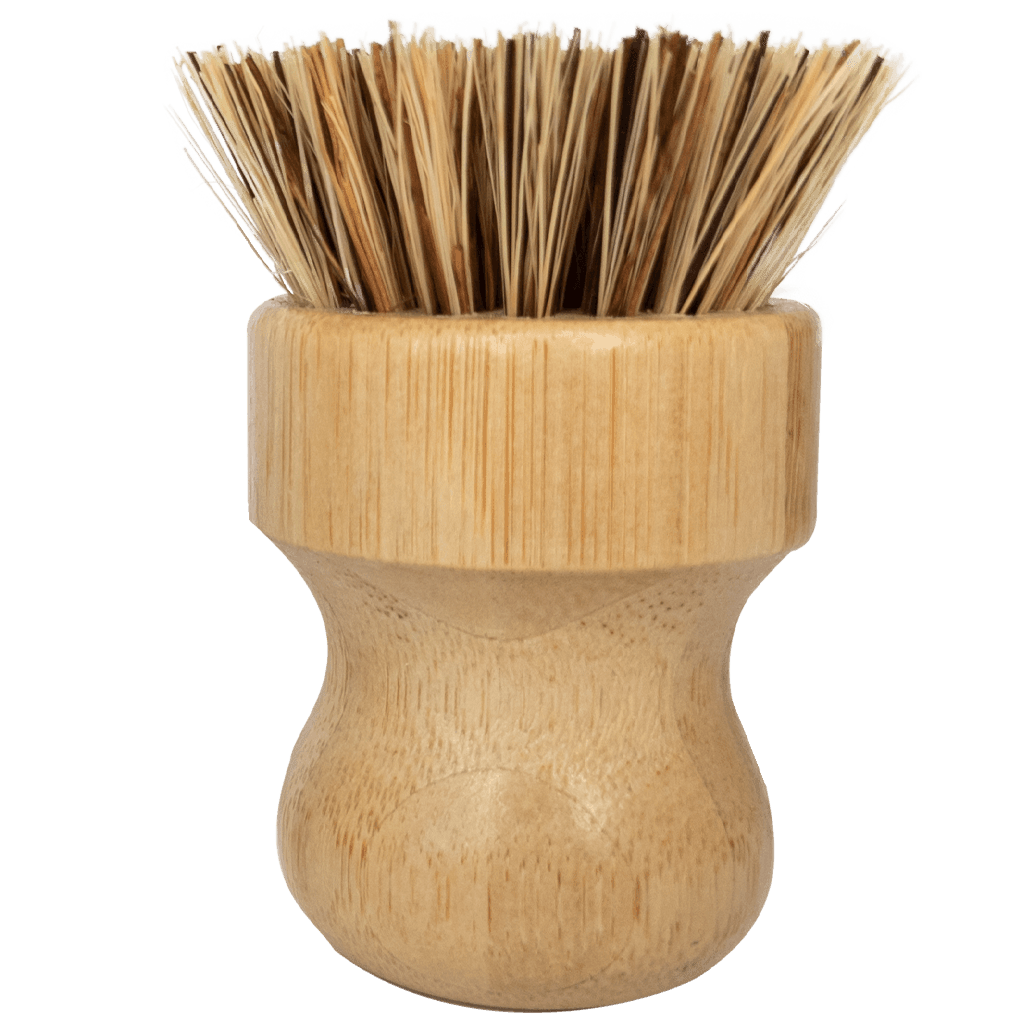 coconut mini scrub brush bamboo dish scrubber - local - letsbelocal.ca