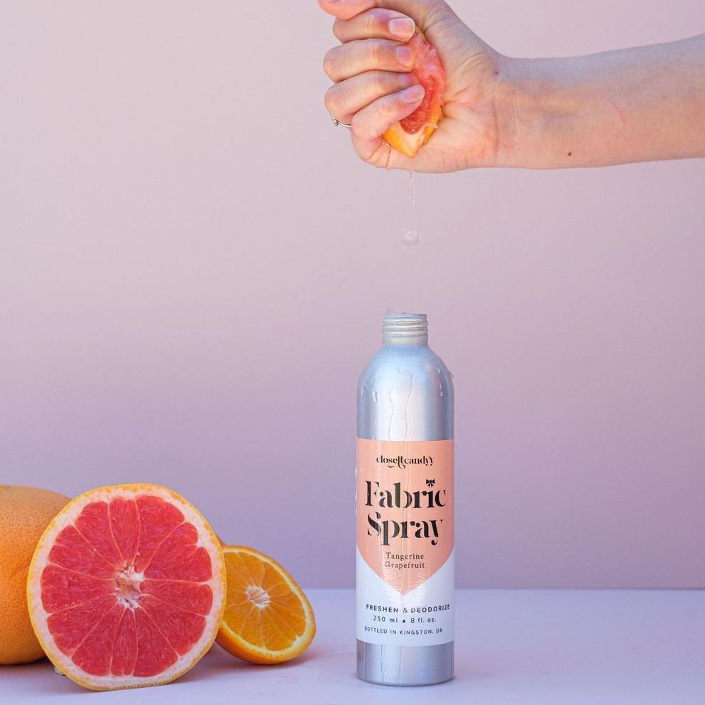 fabric spray - tangerine grapefruit - local - letsbelocal.ca