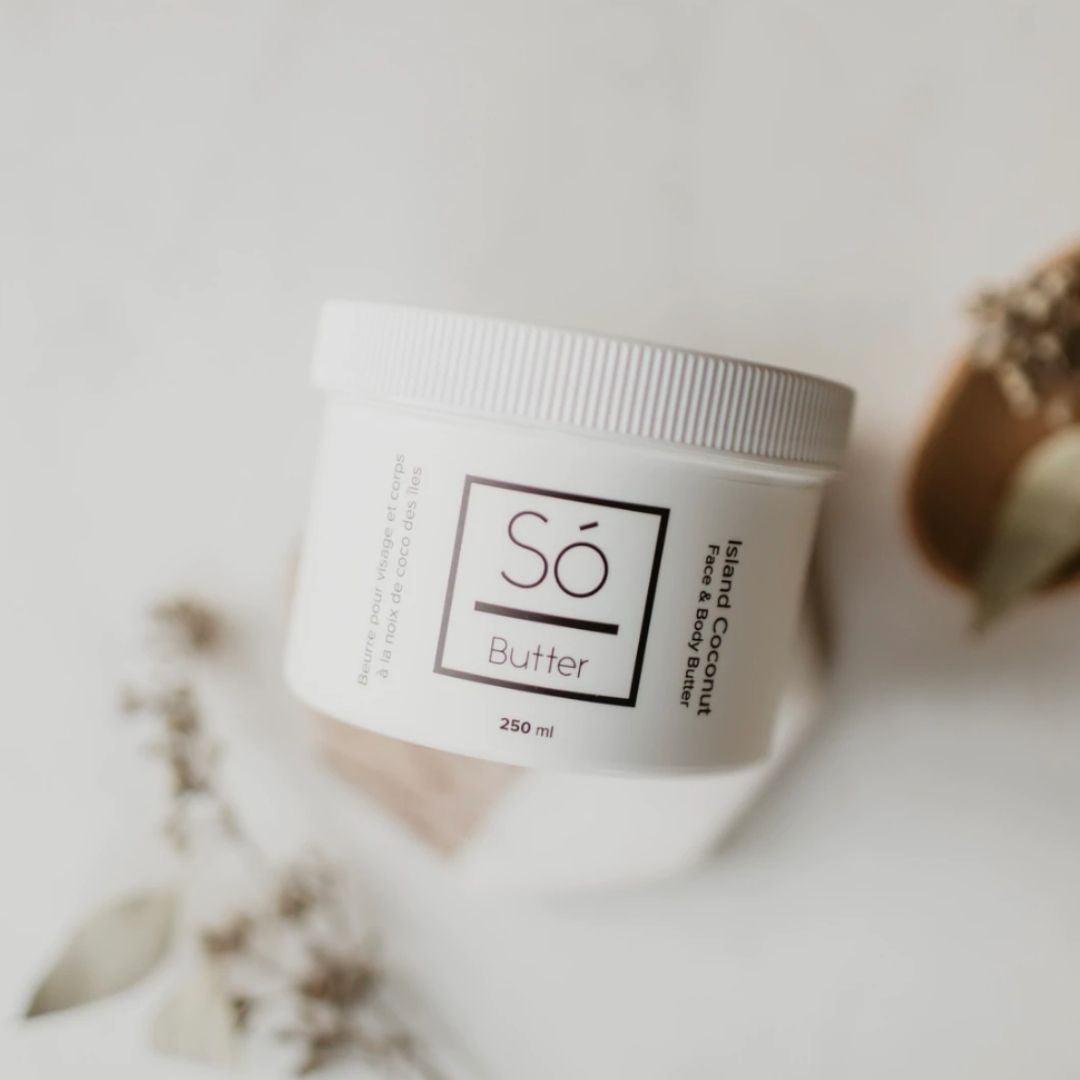 face and body butter - island coconut - local - letsbelocal.ca