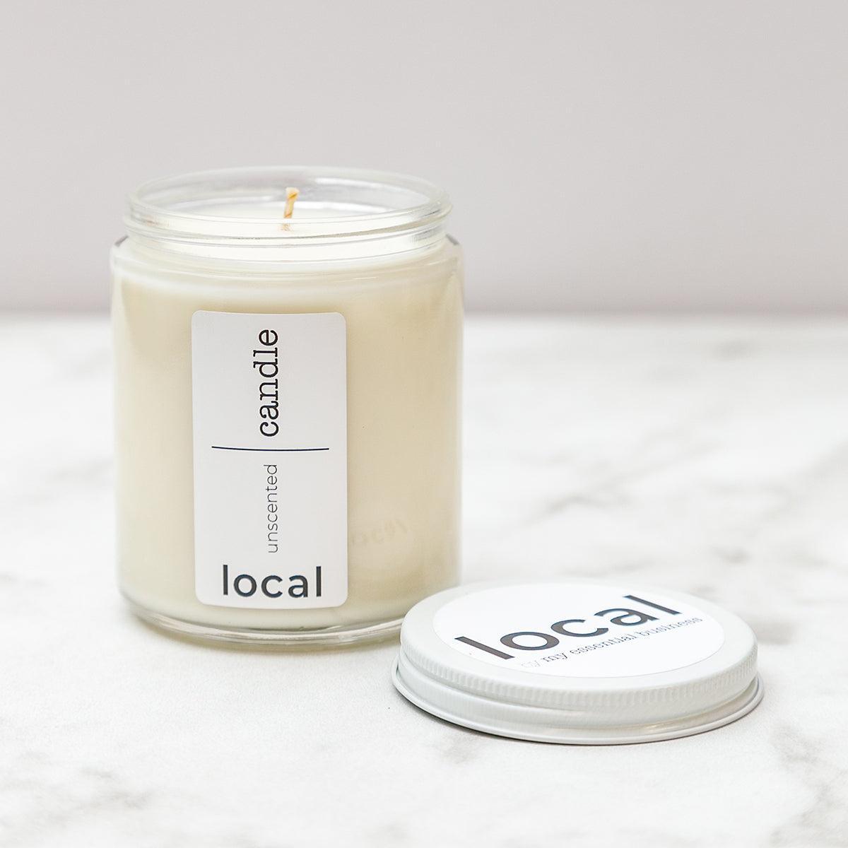 local candle - rosemary lavender - local - letsbelocal.ca