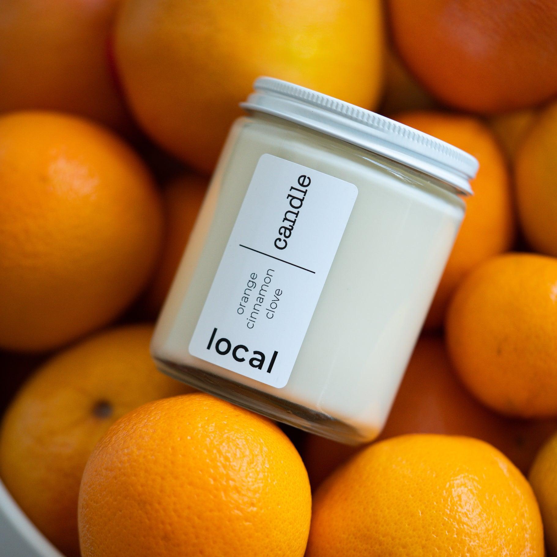 local candle - unscented - local - letsbelocal.ca