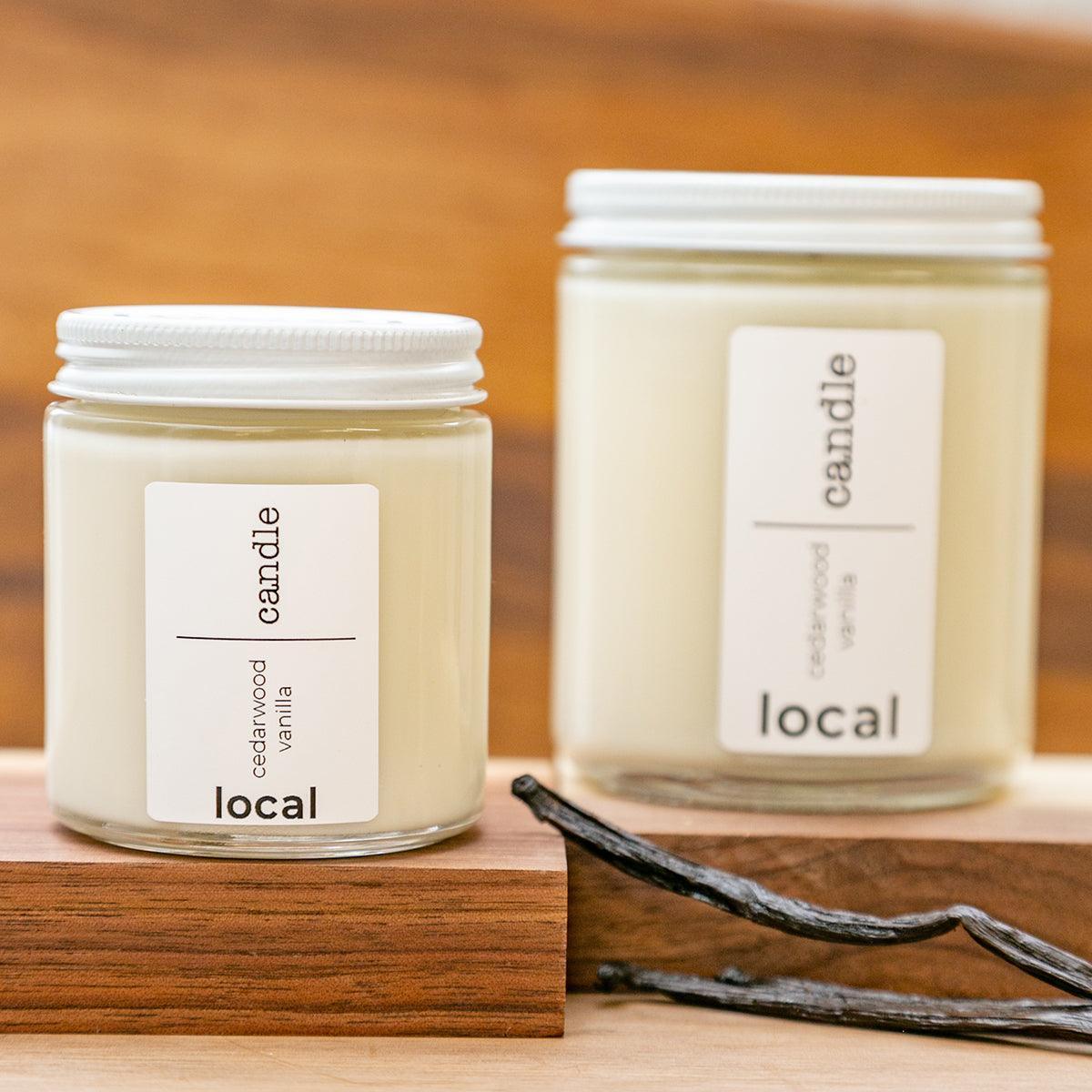 local candle - unscented - local - letsbelocal.ca