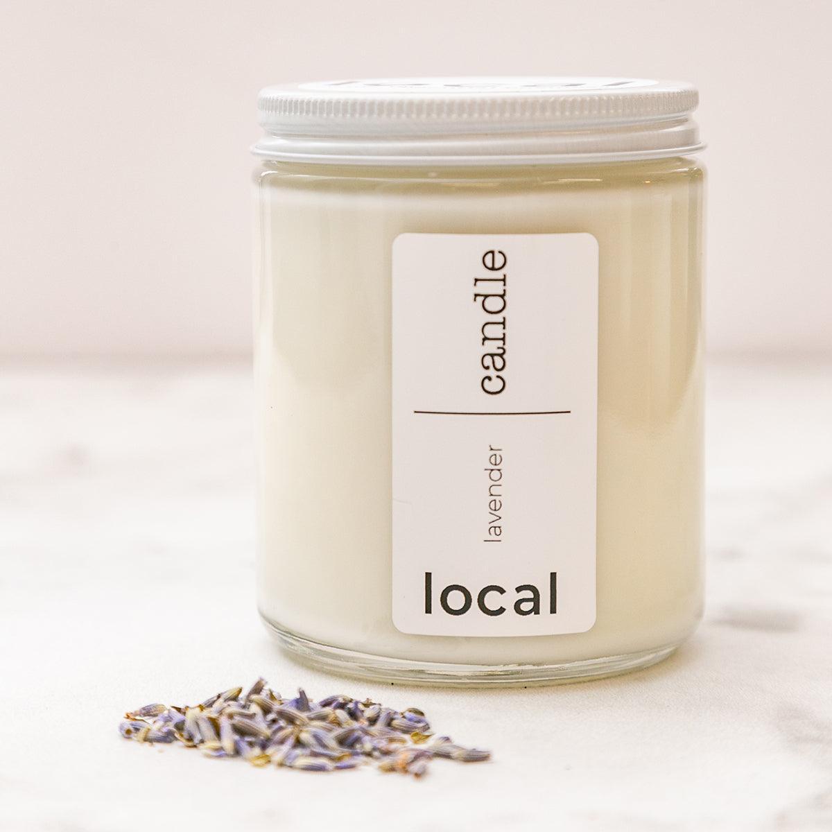 local candle - unscented - local - letsbelocal.ca