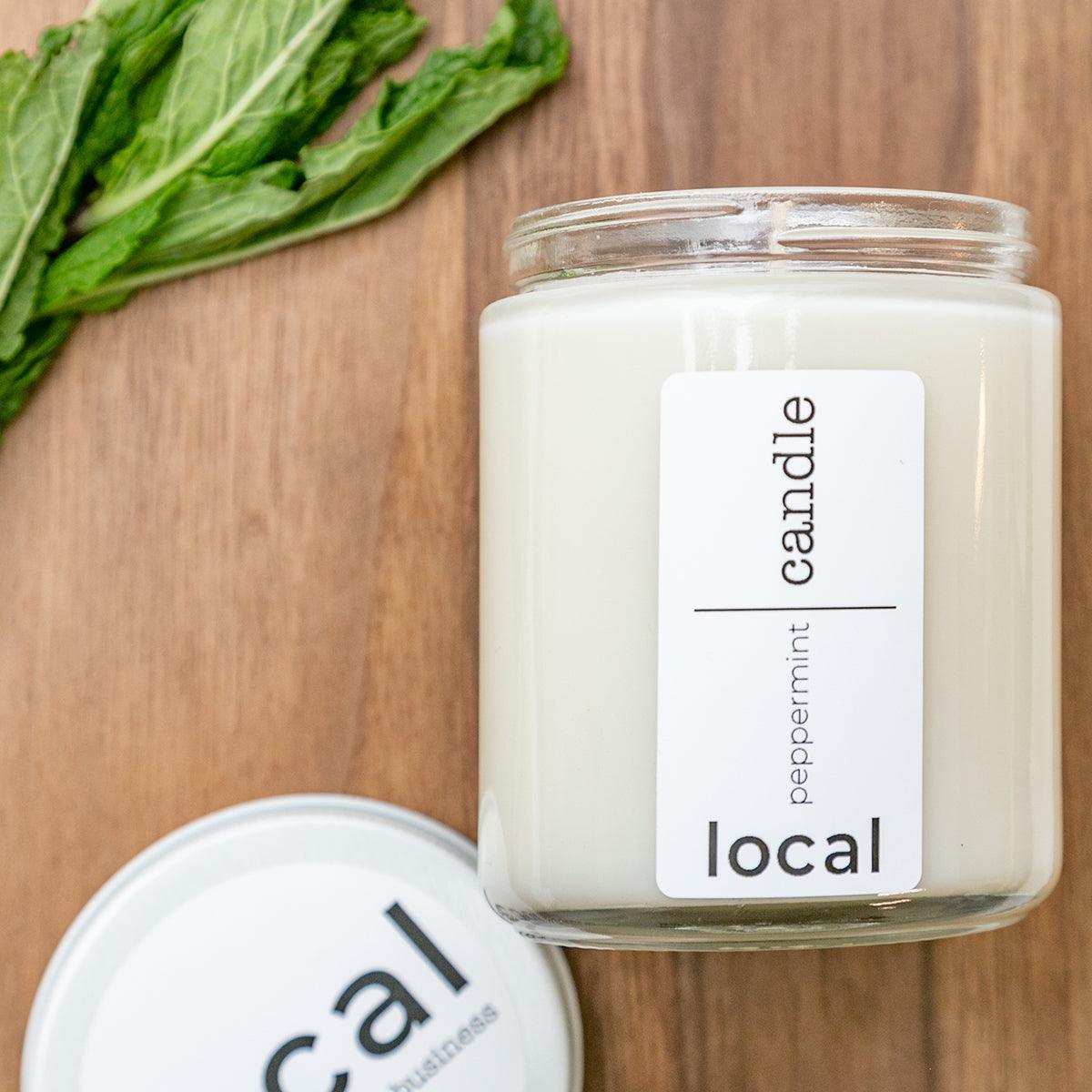 local candle - coffee peppermint vanilla - local - letsbelocal.ca
