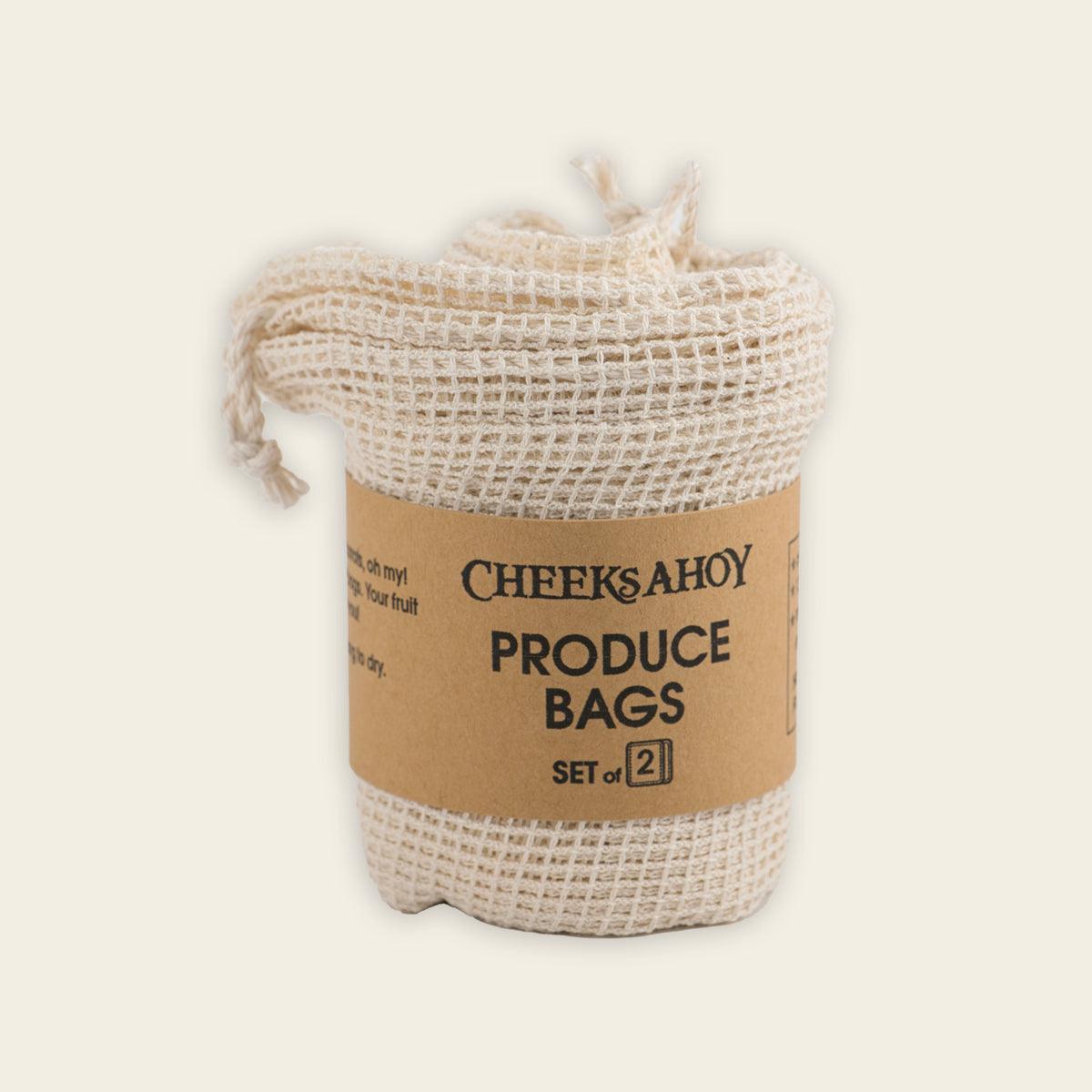 organic cotton produce bags (2 pack) - local - letsbelocal.ca