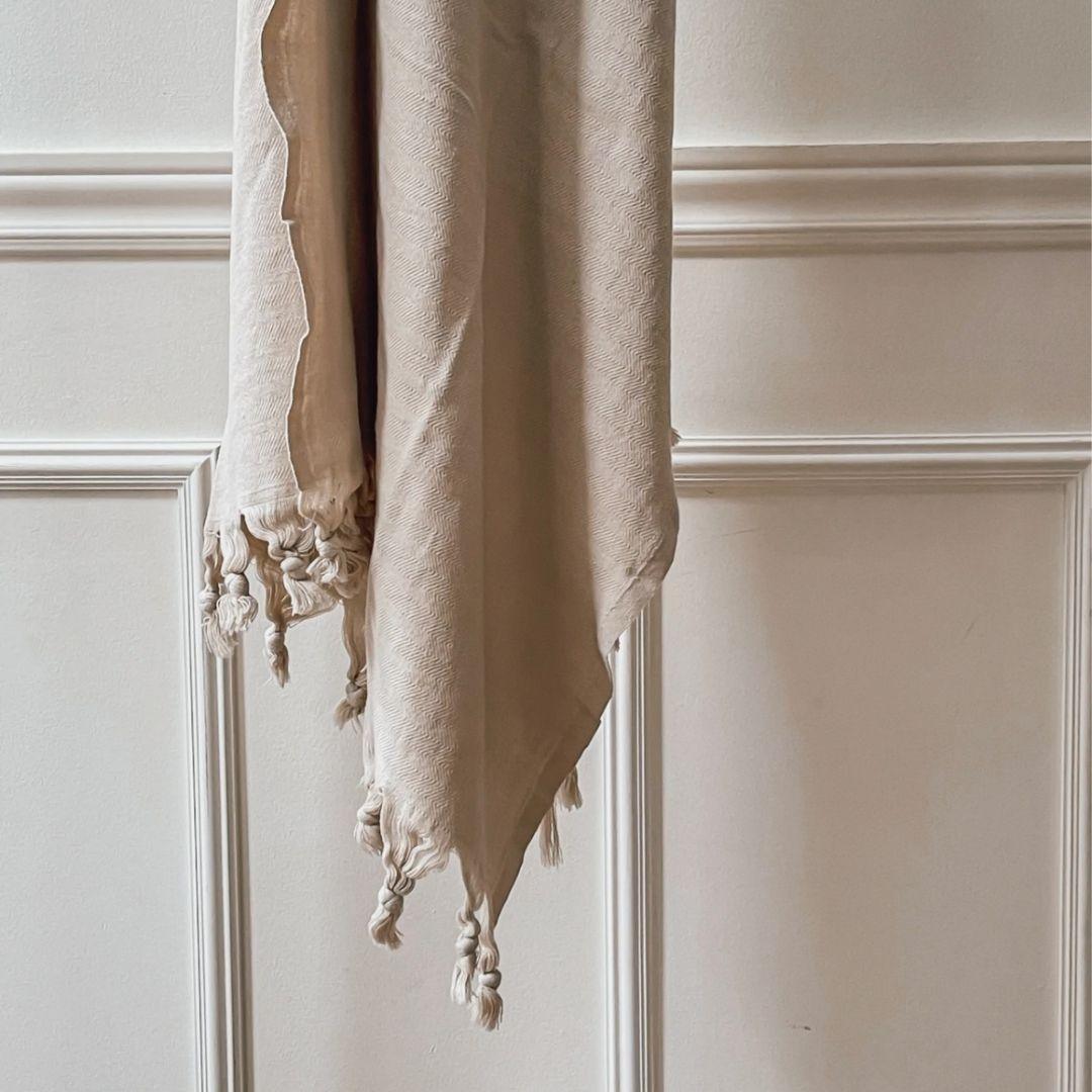 Cream turkish online towel