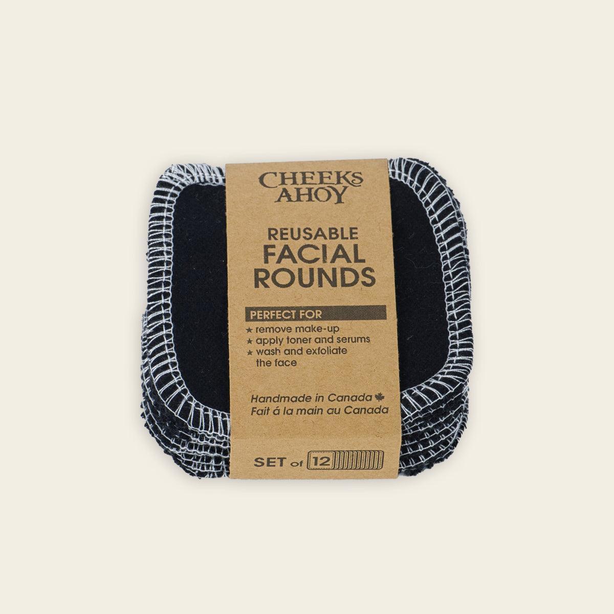 reusable facial rounds (12 pack) - ivory - local - letsbelocal.ca