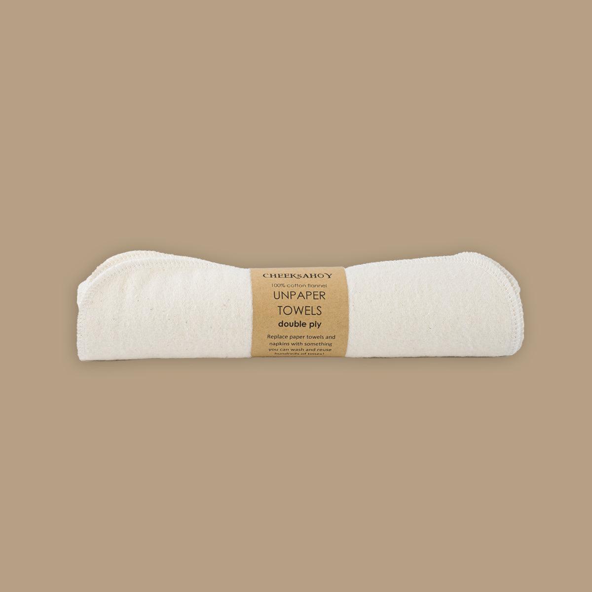 unpaper towels - double ply (5 pack) - warm neutral charcoal - local - letsbelocal.ca